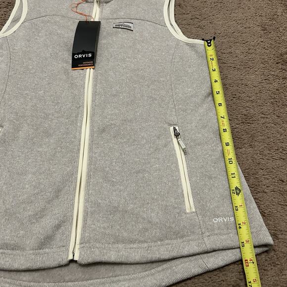 Orvis Full Zip Fleece Vest Women’s Size Small Tan New W Tag - Picture 3 of 9